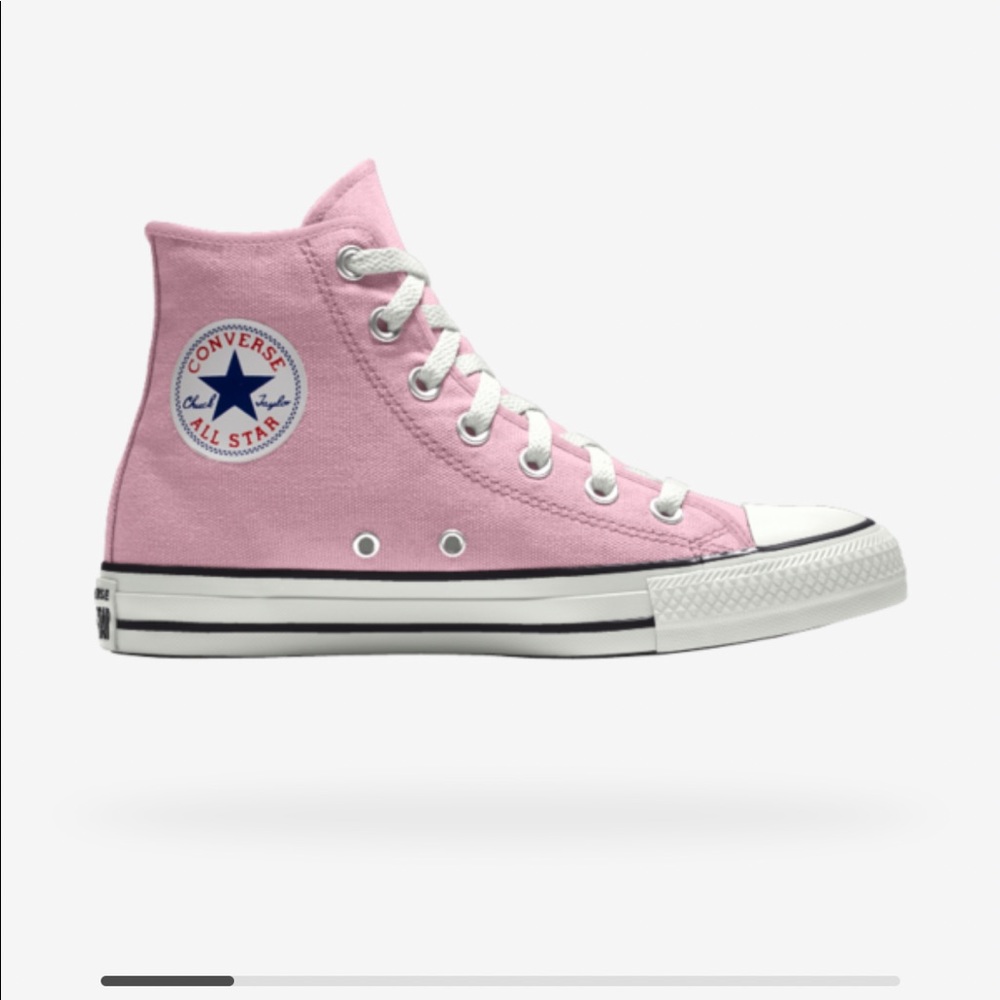 *NOT FOR SALE*LOOKING FOR CHERRY BLOSSOM PINK HIGHTOP CONVERSE SIZE WOMANS 7.5-8